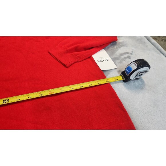 CeCe Women's Size XL Red Long Sleeve Crew Neck Sweater NWT - Picture 5 of 8